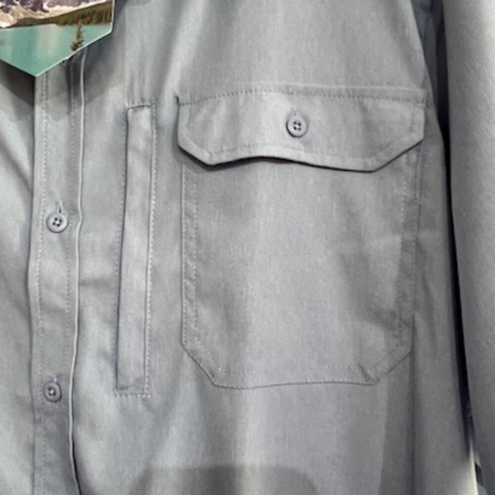 NWT Mountain and Isles Mens button-down shirt, UPF 50+ Protect, Quick Dry, 2XL - Picture 3 of 9